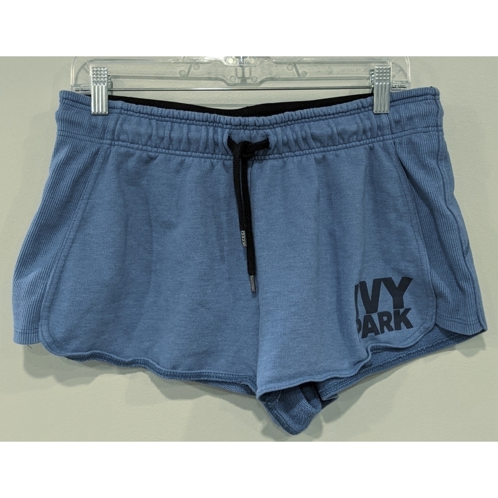 Ivy Park Blue Logo Athletic Shorts Size Medium
